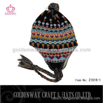 high quality warm winter hats with strings